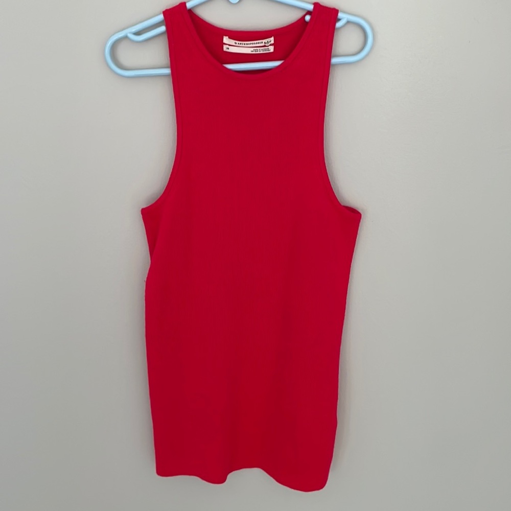 Womens Anthropologie Elodie Sweater Tank Red Colour - XS